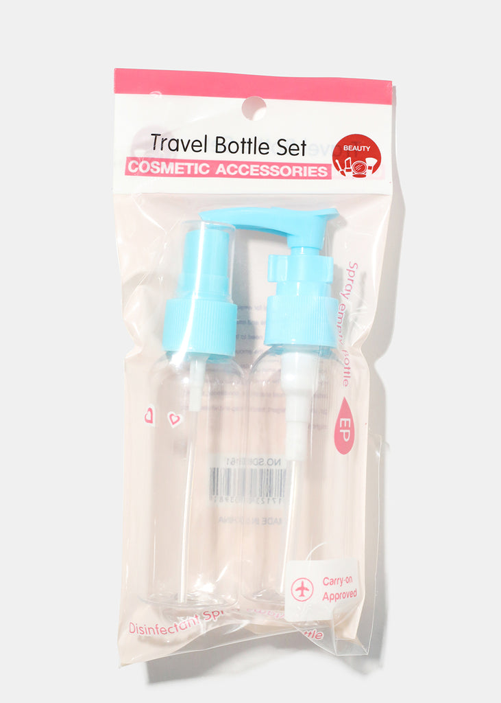 2 Travel Bottle Set Blue COSMETICS - Shop Miss A