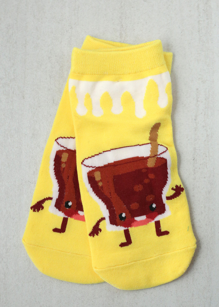 Low Cut Socks - Food Yellow ACCESSORIES - Shop Miss A