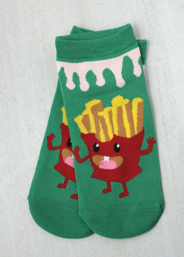 Low Cut Socks - Food Green ACCESSORIES - Shop Miss A