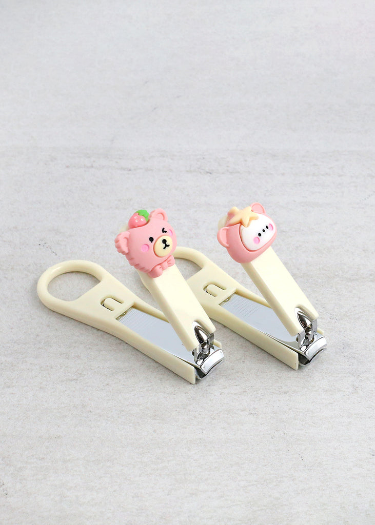 Cute Bear Small Nail Clipper Cream Random NAILS - Shop Miss A