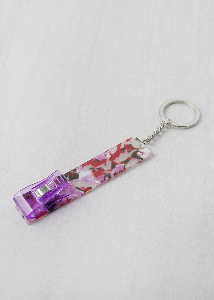 Marble Card Grabber Keychain Purple ACCESSORIES - Shop Miss A