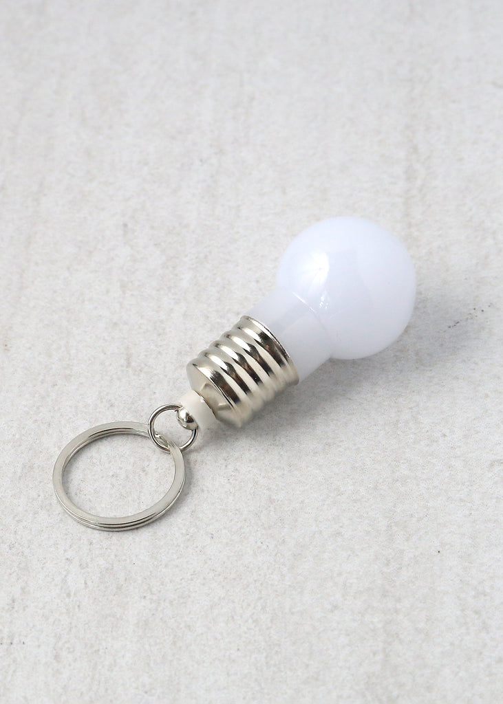 Lightbulb Keychain White ACCESSORIES - Shop Miss A