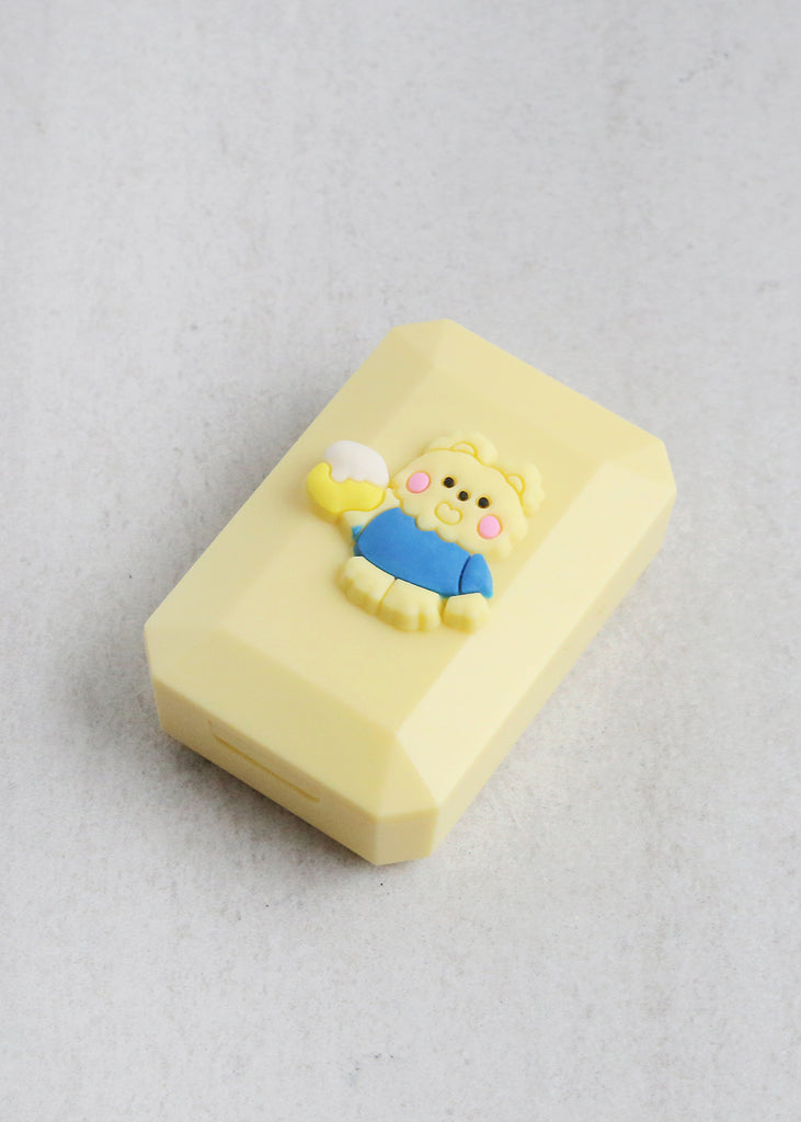 Kawaii Cute Animal Contact Lenses Case Yellow ACCESSORIES - Shop Miss A