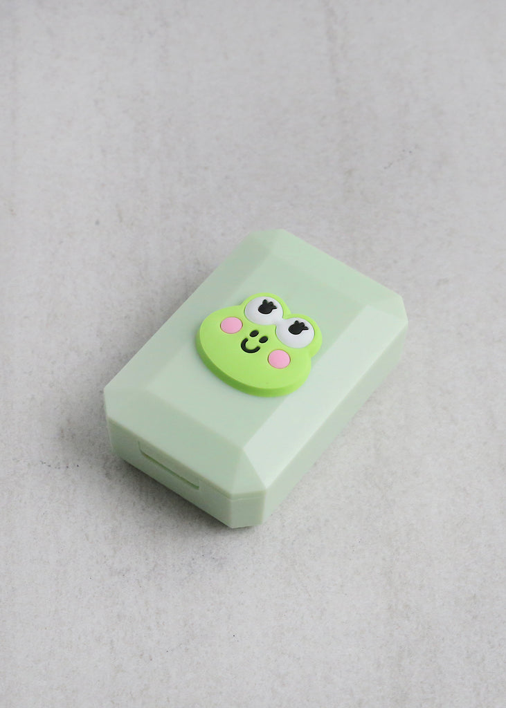 Kawaii Cute Animal Contact Lenses Case Green ACCESSORIES - Shop Miss A