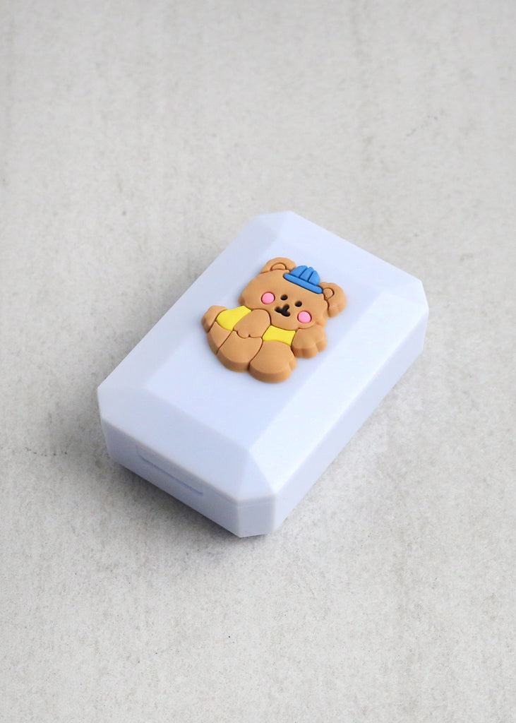 Kawaii Cute Animal Contact Lenses Case Blue ACCESSORIES - Shop Miss A