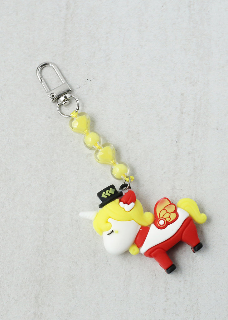 Cute Unicorn Keychain Red ACCESSORIES - Shop Miss A