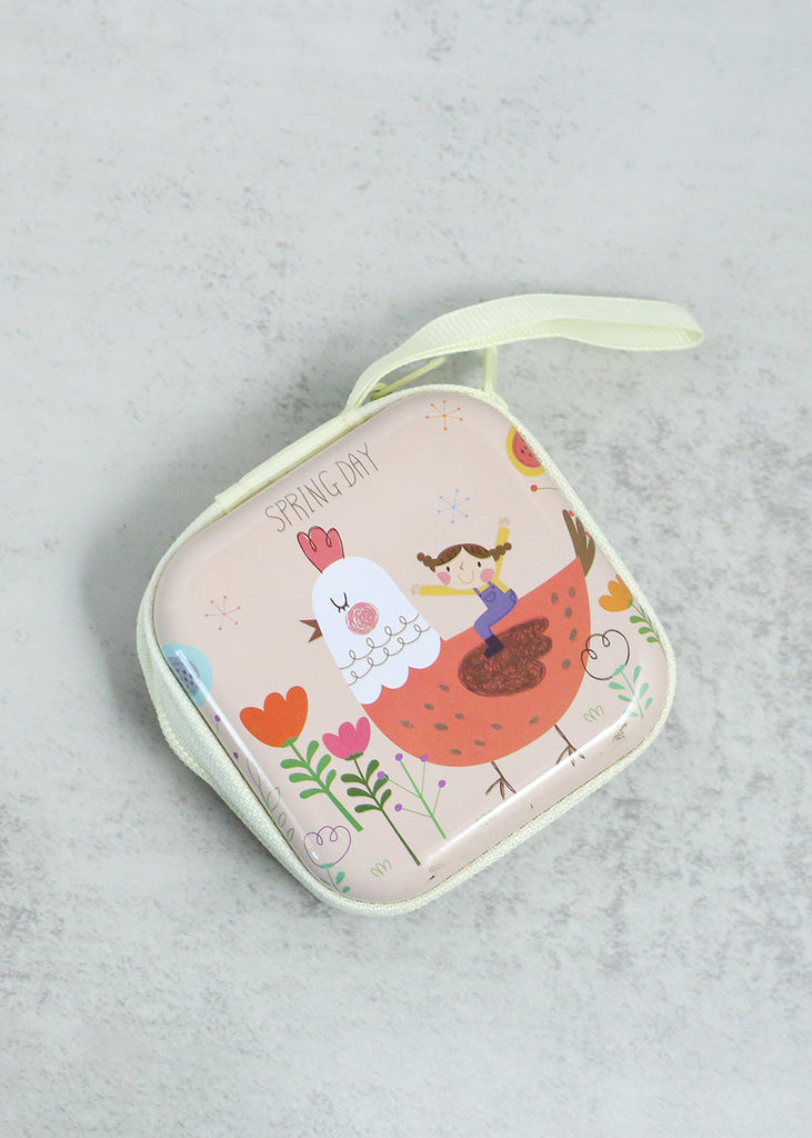 Cute Animal Tin Case Chicken ACCESSORIES - Shop Miss A