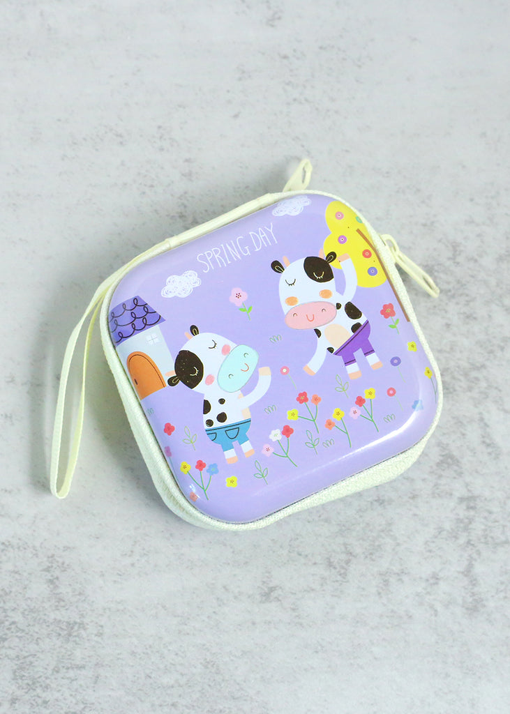 Cute Animal Tin Case Cow ACCESSORIES - Shop Miss A