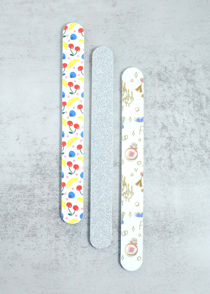 3 PC Cute Nail File Silver COSMETICS - Shop Miss A