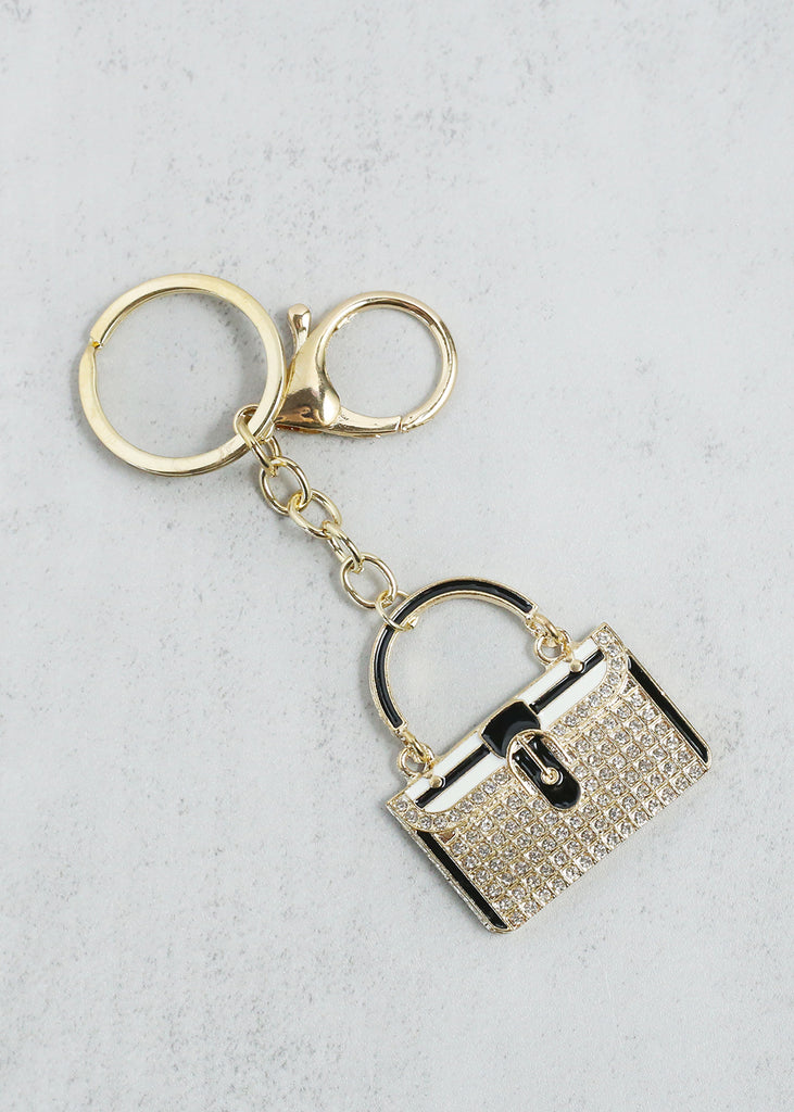 Classy Purse Keychain Gold ACCESSORIES - Shop Miss A