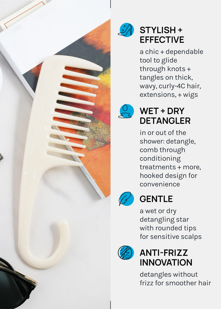 a2o Lab Wide Tooth Shower Comb HAIR - Shop Miss A