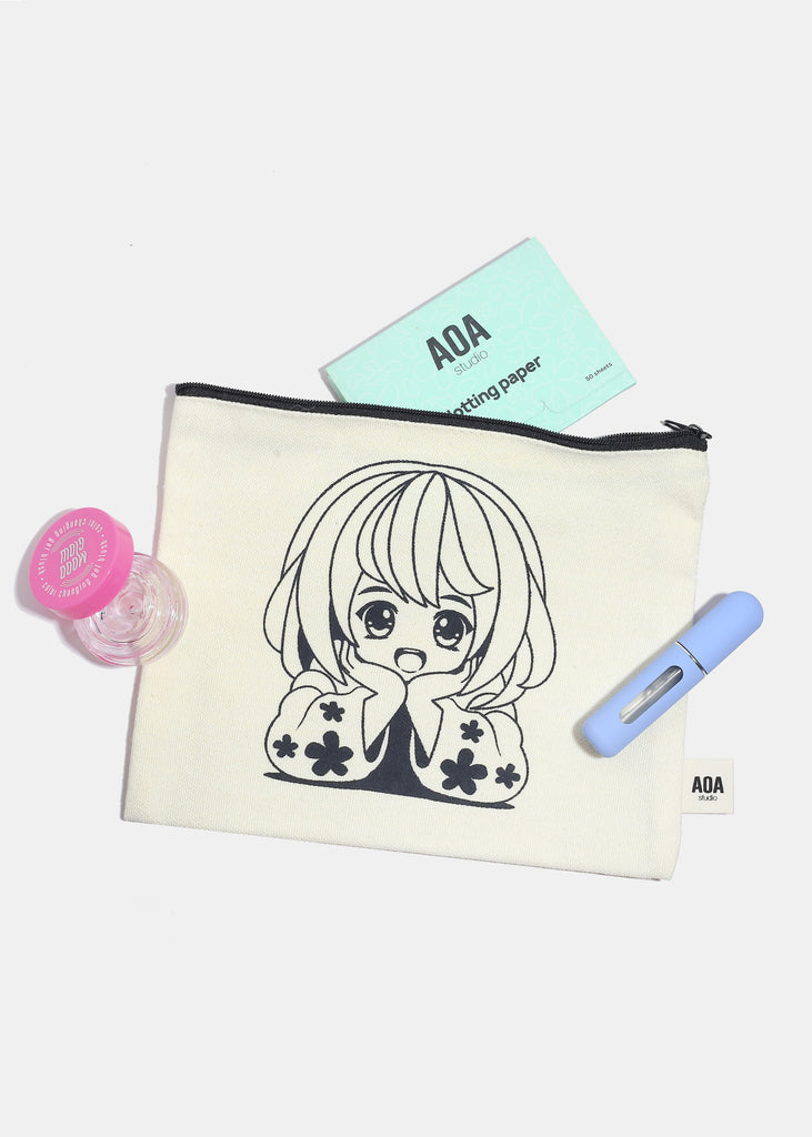 AOA Canvas Bag - Anime Girl  COSMETICS - Shop Miss A