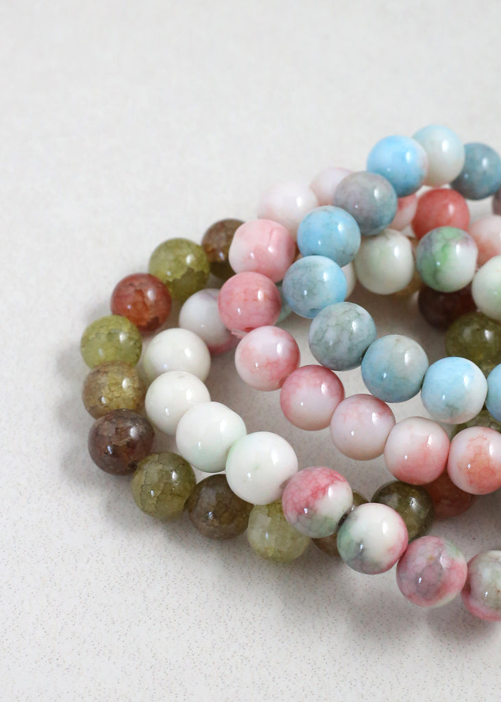 Marble Beaded Bracelet JEWELRY - Shop Miss A