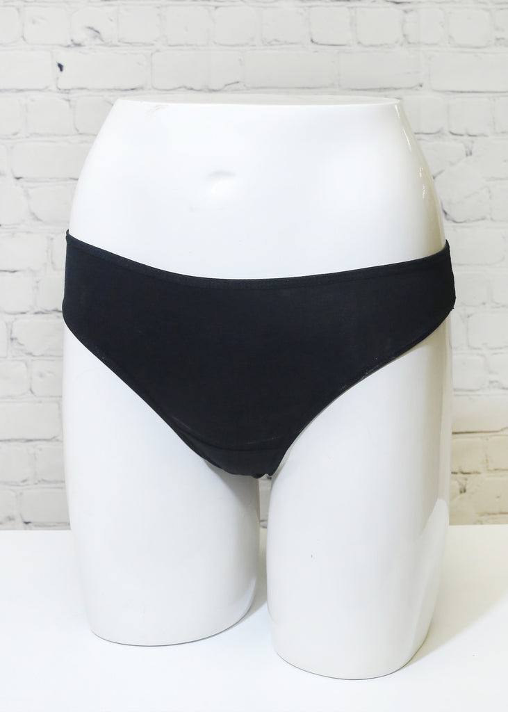 Her. Cotton Stretch Bikini - Black  ACCESSORIES - Shop Miss A