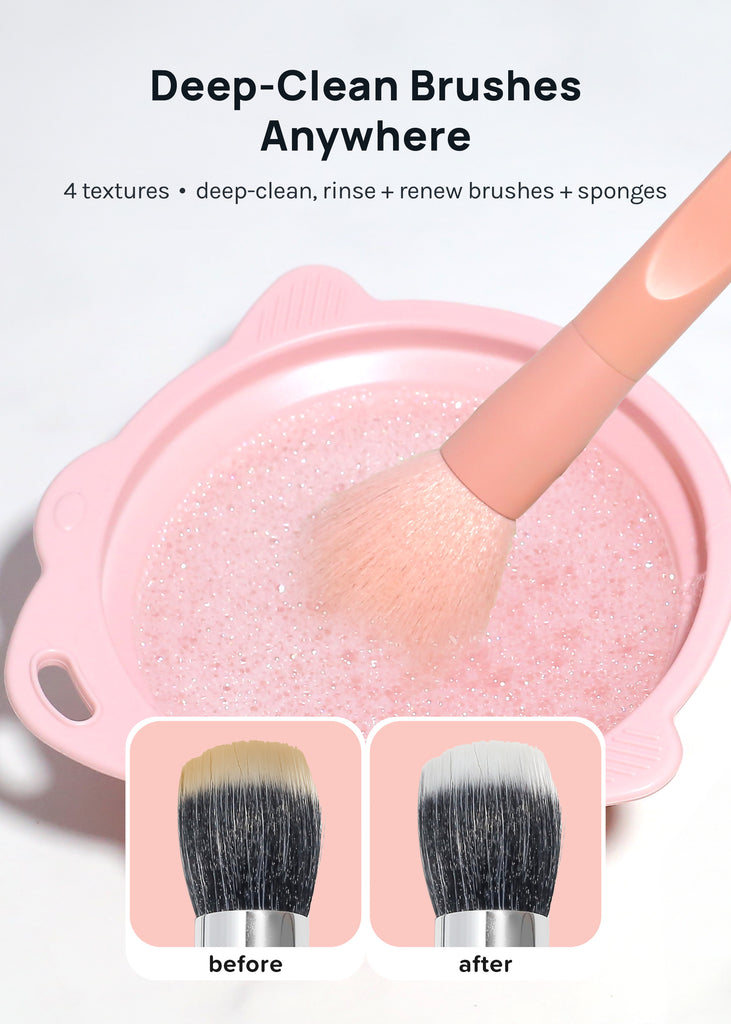 AOA Foldable Silicone Brush Cleaning Bowl  COSMETICS - Shop Miss A