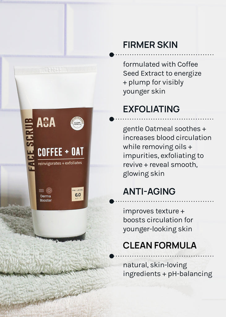 AOA Skin Coffee + Oat Face Scrub  Skincare - Shop Miss A