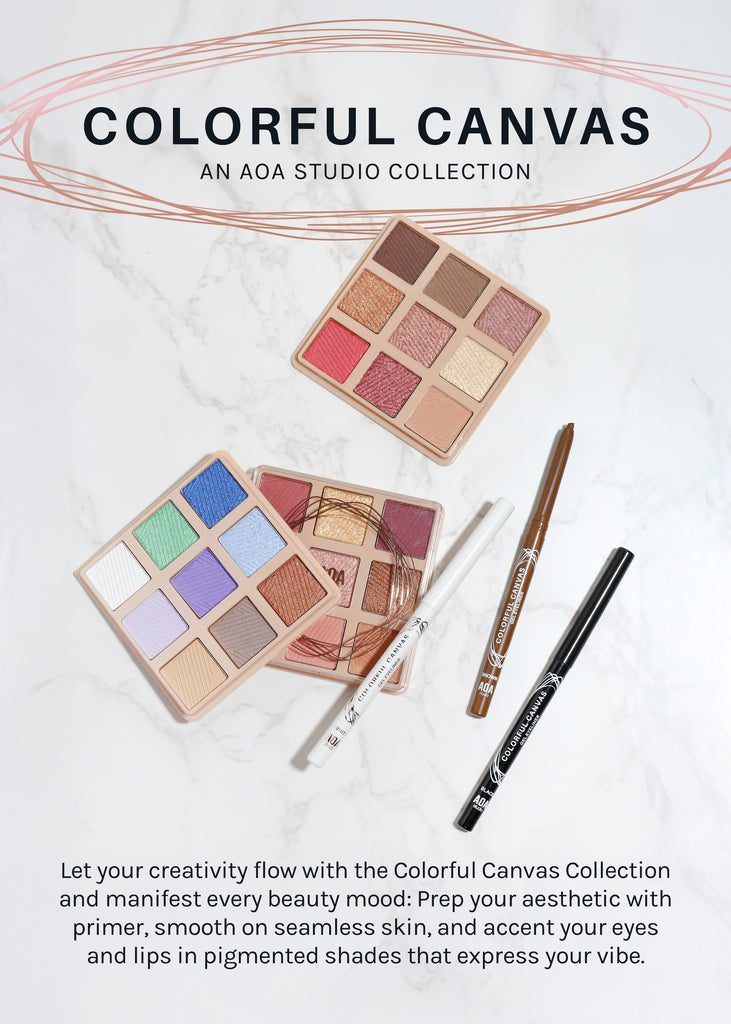 AOA Colorful Canvas 9 Color Eyeshadow Palette COSMETICS - Shop Miss A