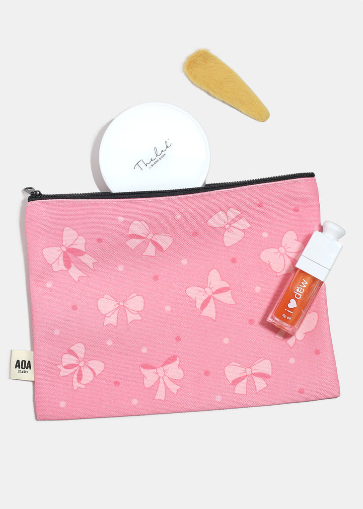 AOA Canvas Bag - Coquette Bows  COSMETICS - Shop Miss A