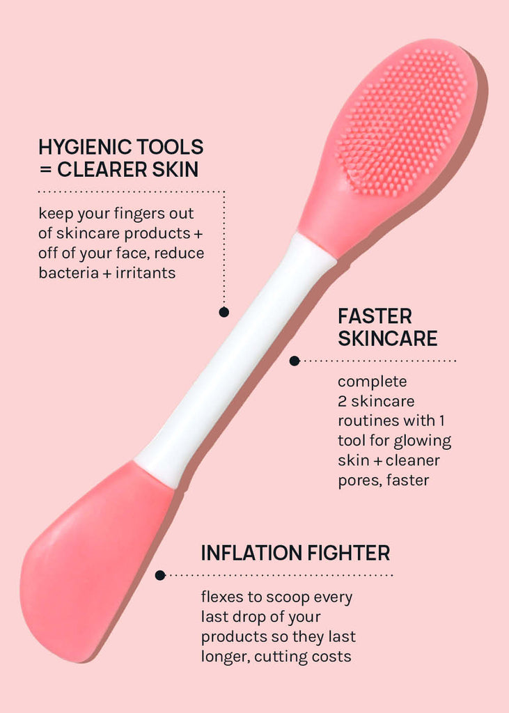 AOA Dual-Ended Silicone Mask Tool + Exfoliator Skincare - Shop Miss A