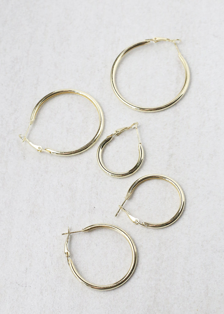 6-Pair Silver Hoop Earring Set  JEWELRY - Shop Miss A