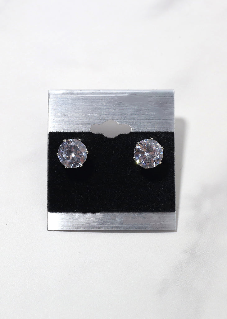 Large Rhinestone Stud Earrings  JEWELRY - Shop Miss A