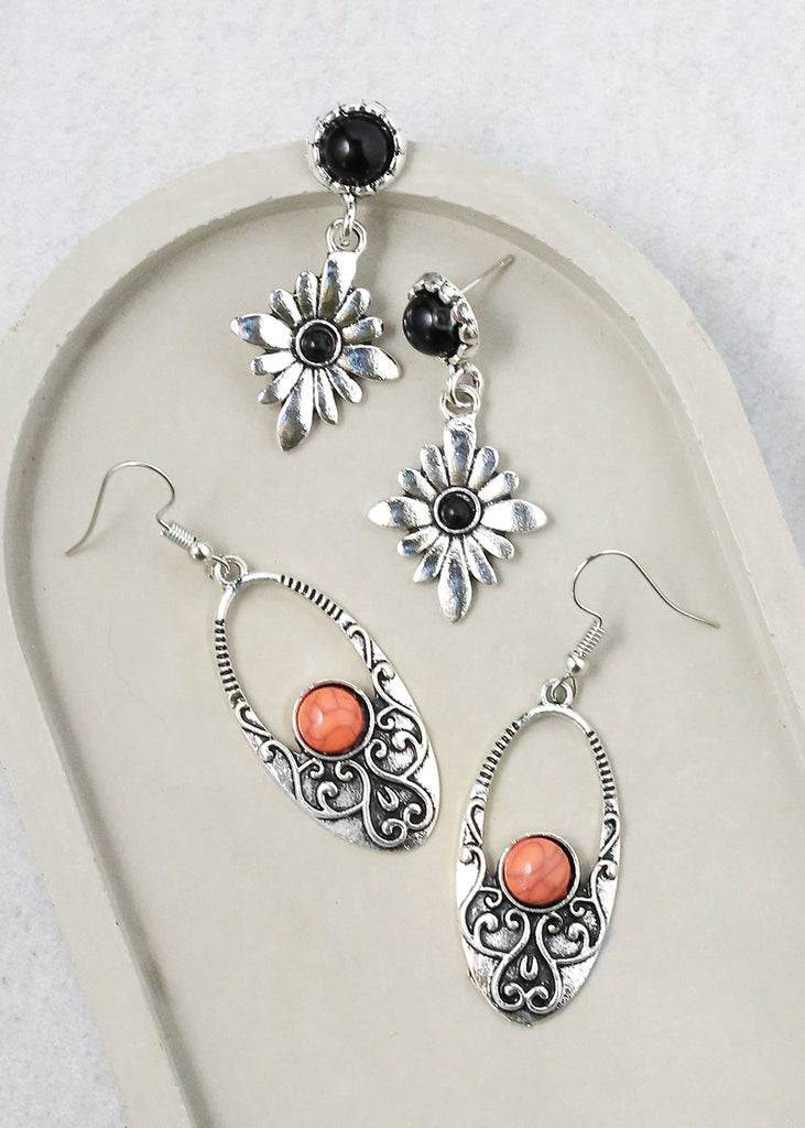 Dangling Flower Earrings  JEWELRY - Shop Miss A