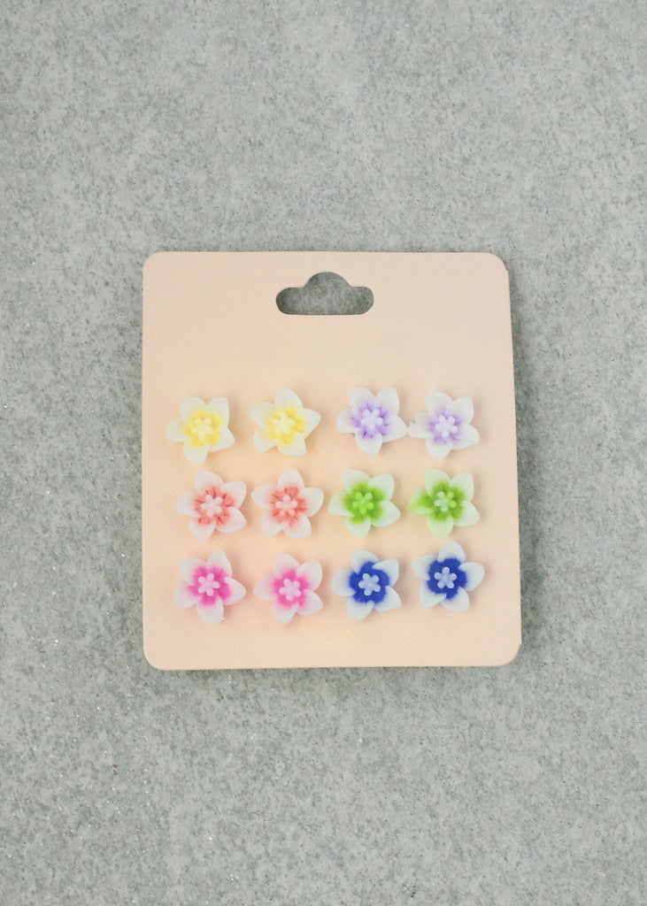 Glow in the Dark Earrings - 6 Pair Tropical Style #1 JEWELRY - Shop Miss A