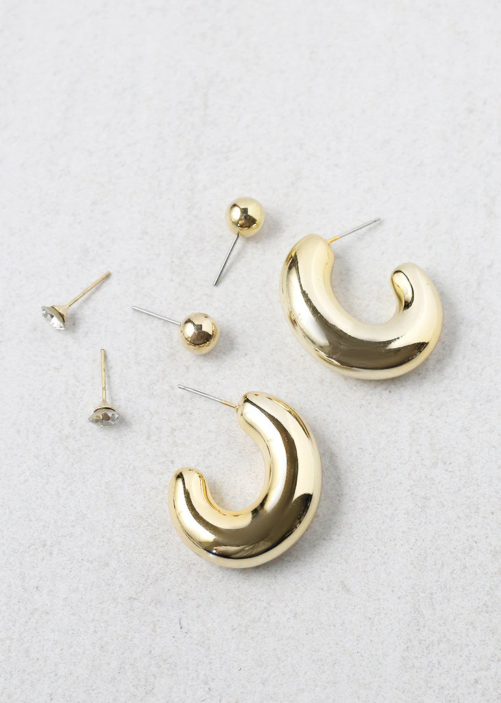 3 Pair Hoop Earring  JEWELRY - Shop Miss A