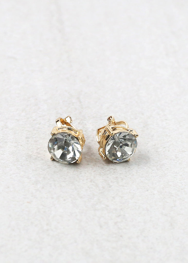 Clip On Minimal Earrings Gold JEWELRY - Shop Miss A