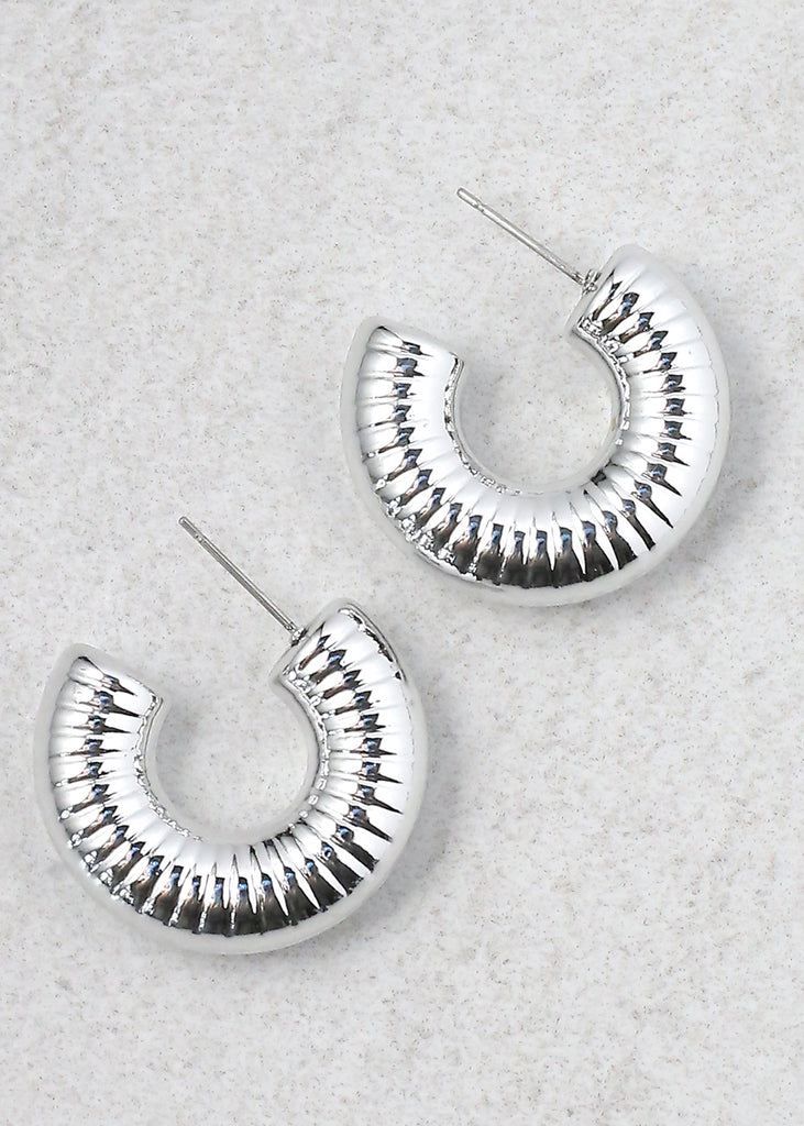 Thick Hoop Stud Earring  JEWELRY - Shop Miss A