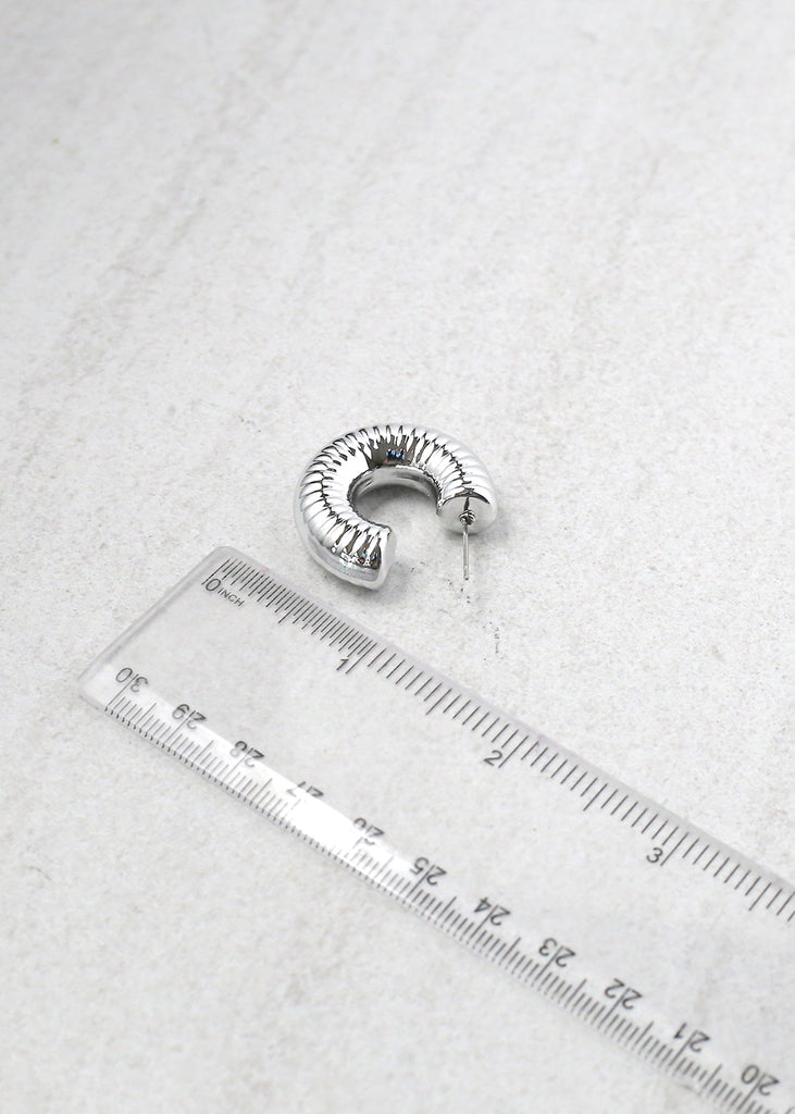 Thick Hoop Stud Earring  JEWELRY - Shop Miss A