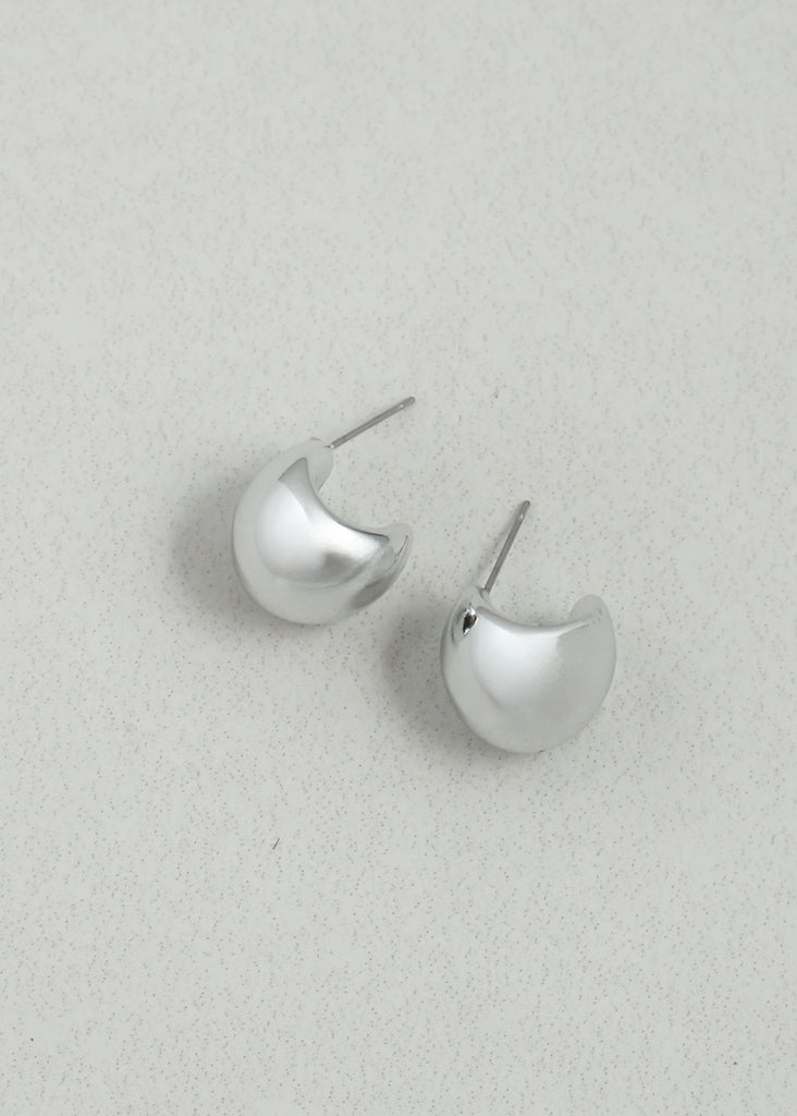 Modern Teardrop Earrings Silver JEWELRY - Shop Miss A