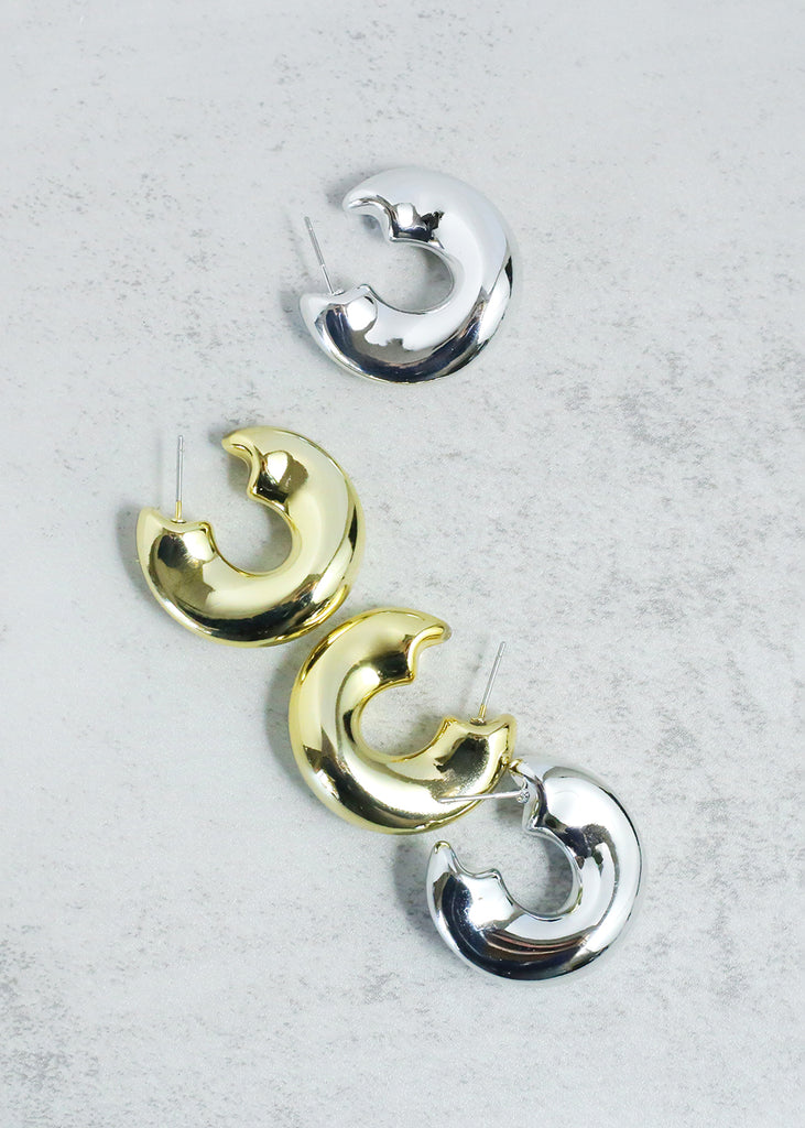 Open Wavy Hoop Earring  JEWELRY - Shop Miss A