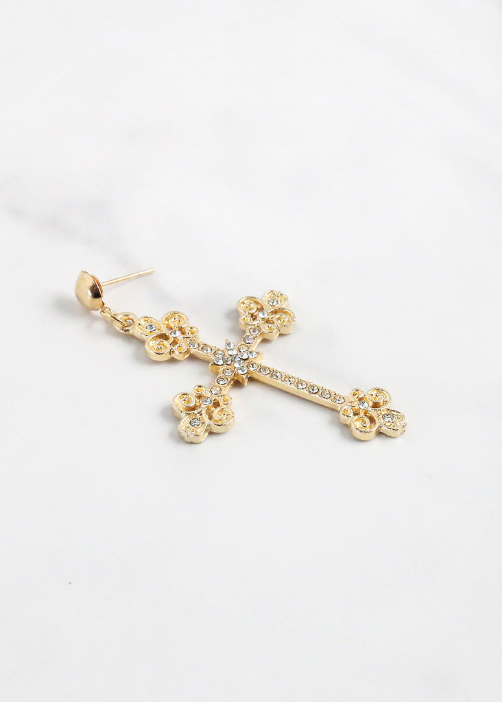 Vintage Cross Dangle Earrings  JEWELRY - Shop Miss A