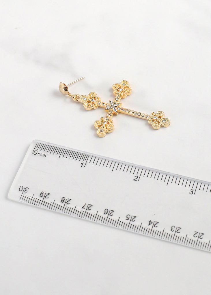 Vintage Cross Dangle Earrings  JEWELRY - Shop Miss A