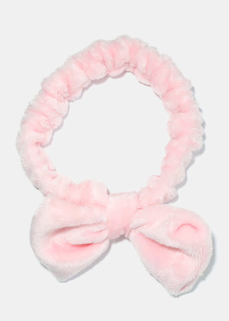 Spa Headband with Bow Pink HAIR - Shop Miss A