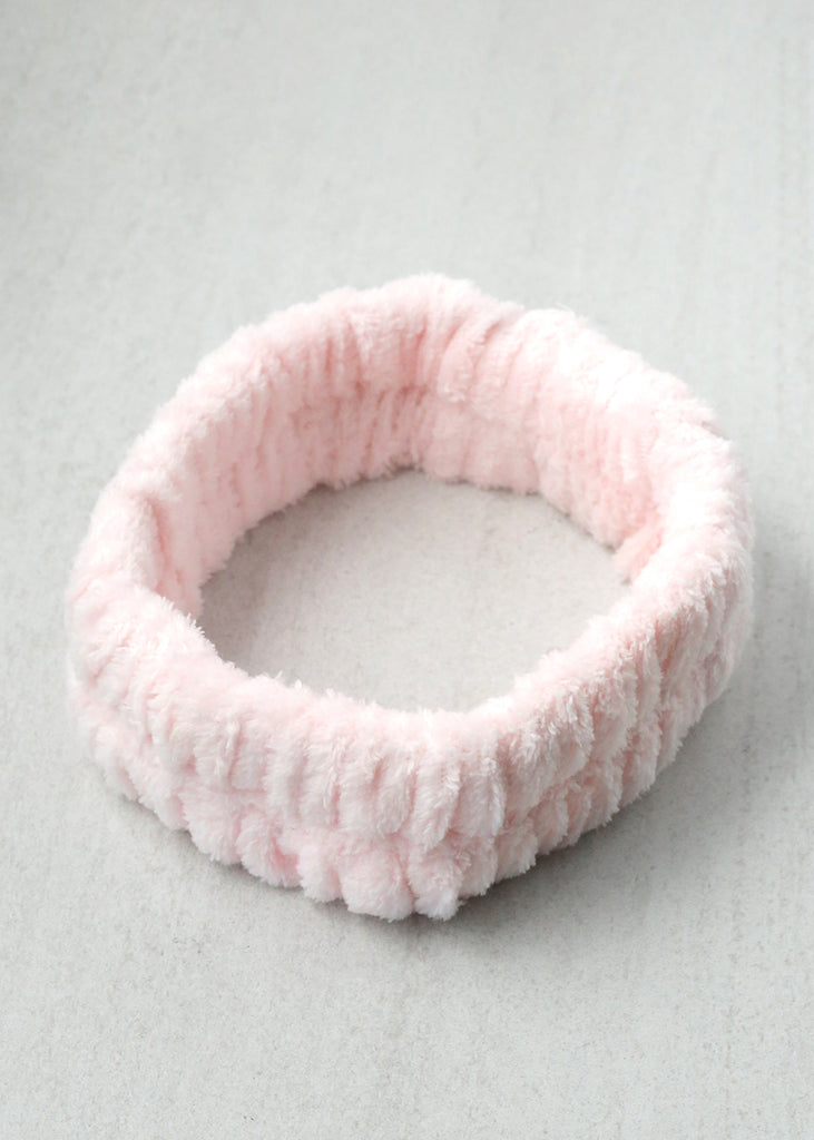 Fluffy Spa Headband Light Pink HAIR - Shop Miss A