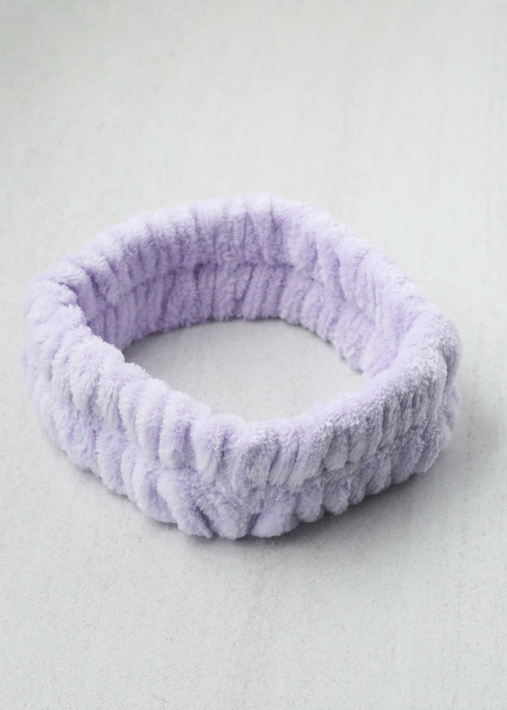 Fluffy Spa Headband Purple HAIR - Shop Miss A