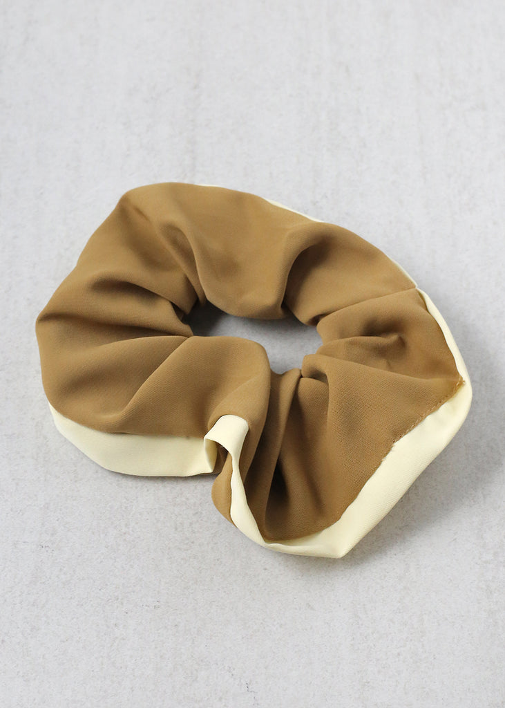 Large Hair Scrunchie Brown HAIR - Shop Miss A