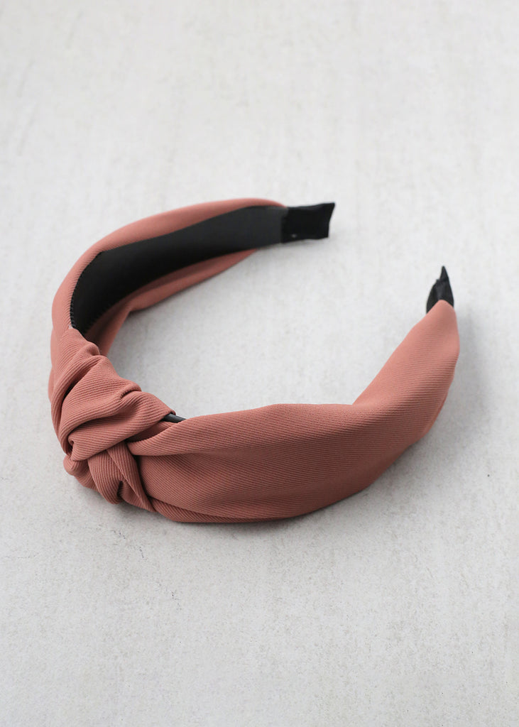 Pastel Knot Headband Salmon Rose HAIR - Shop Miss A