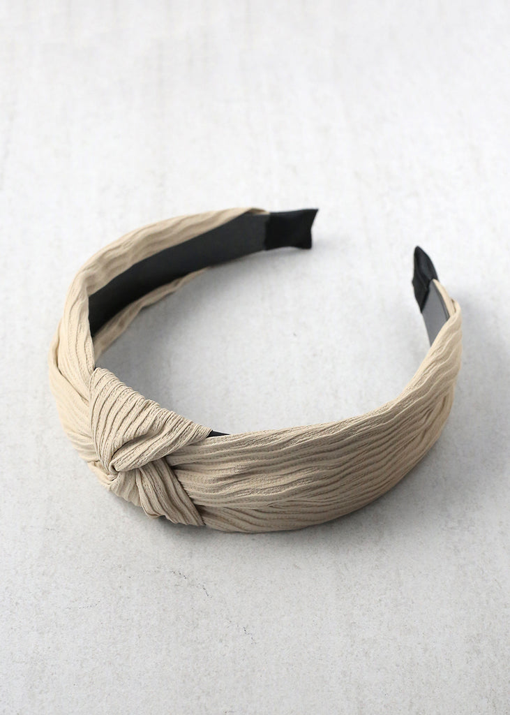 Textured Knot Headband Brown HAIR - Shop Miss A