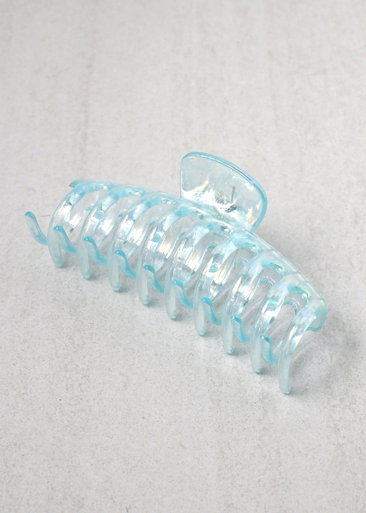 Large Clear Jaw Clip Blue HAIR - Shop Miss A