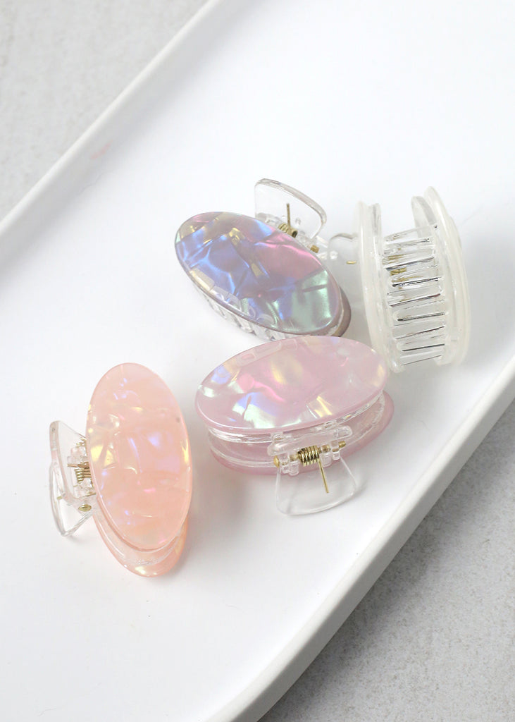 Mini Oval Marble Jaw Clip  HAIR - Shop Miss A