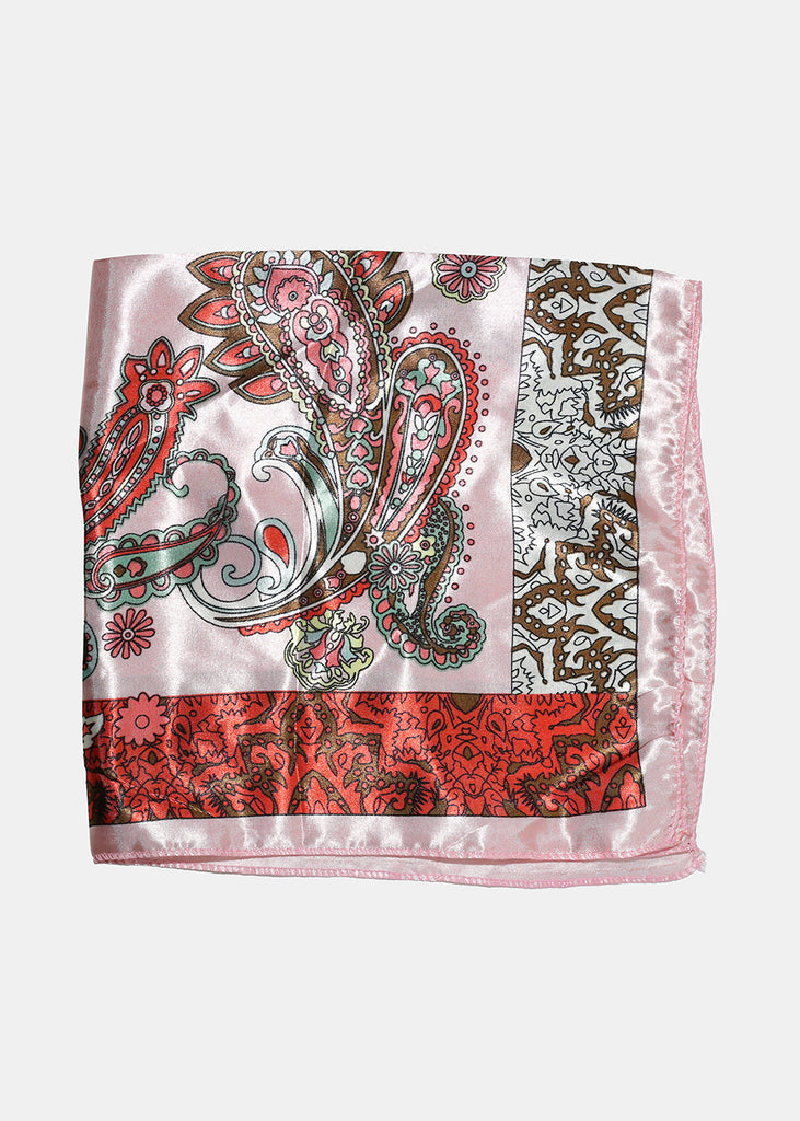 Paisley Print Headscarf Pink HAIR - Shop Miss A