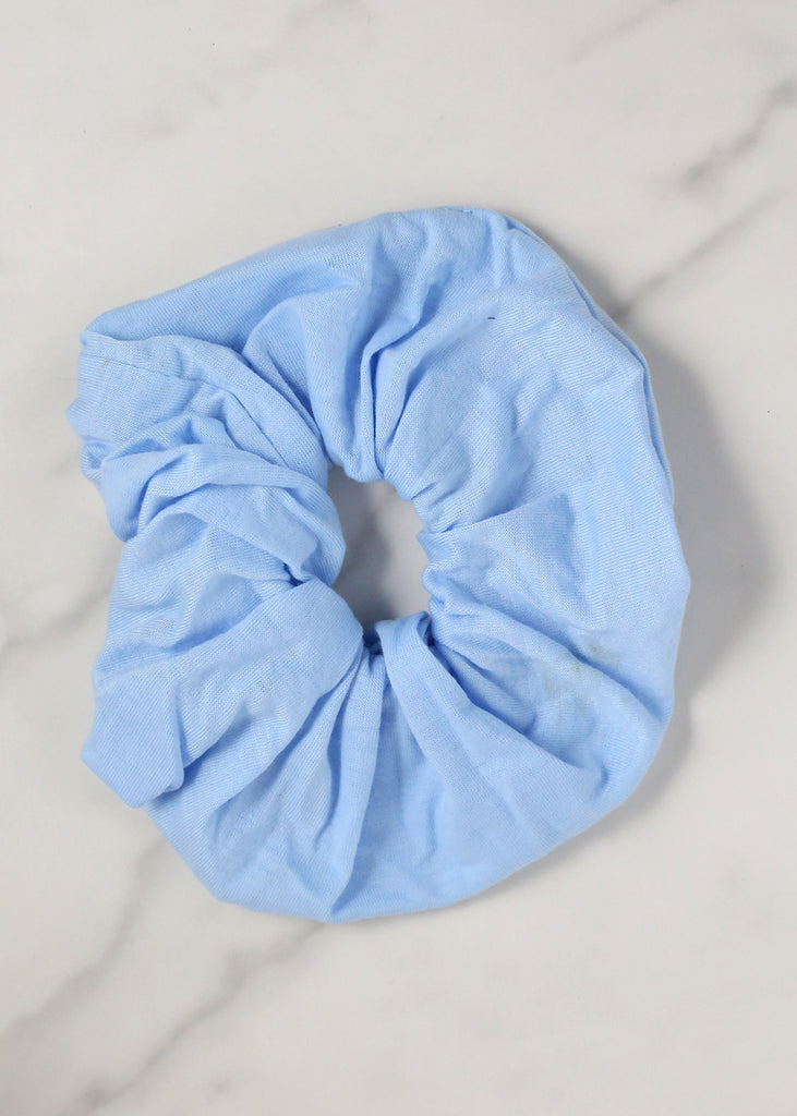 Soft Vibrant Hair Scrunchies Blue HAIR - Shop Miss A