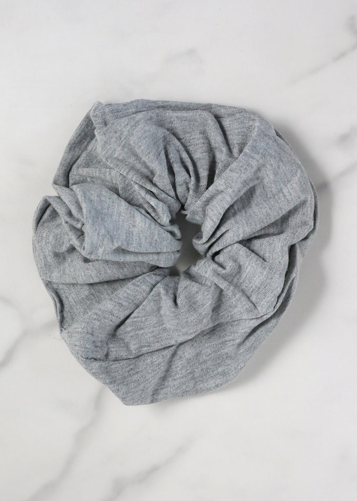 Soft Vibrant Hair Scrunchies Grey HAIR - Shop Miss A