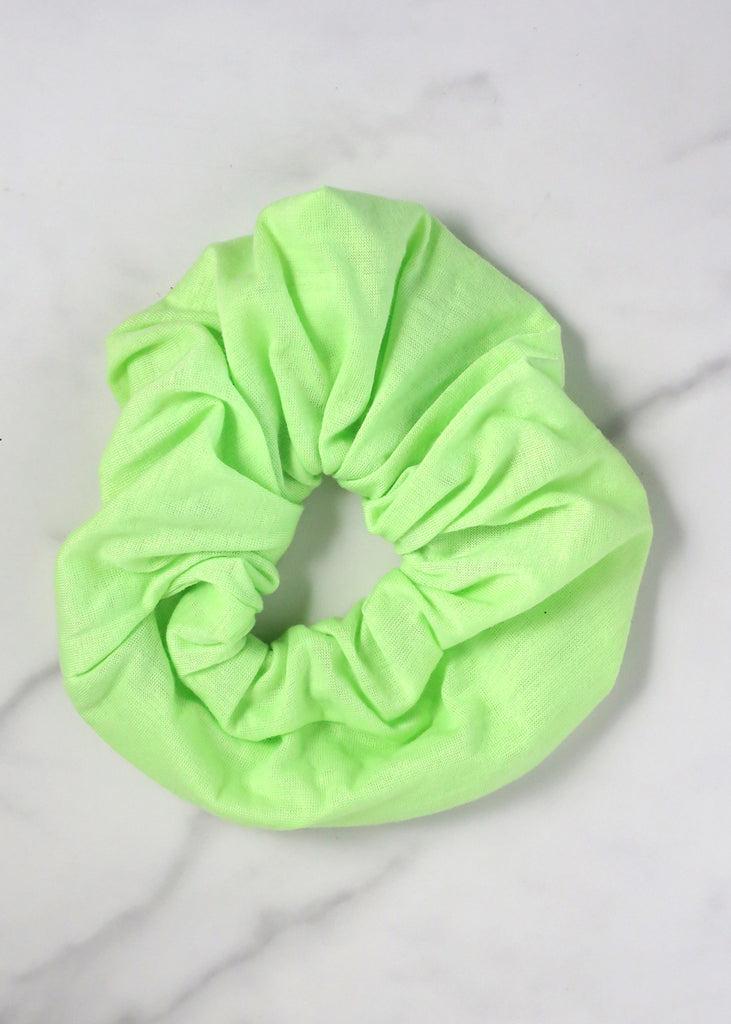 Soft Vibrant Hair Scrunchies Green HAIR - Shop Miss A