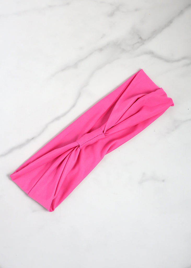 Yoga Knot Headband Pink HAIR - Shop Miss A