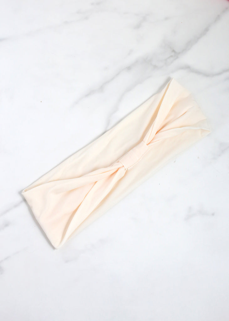 Yoga Knot Headband Cream HAIR - Shop Miss A