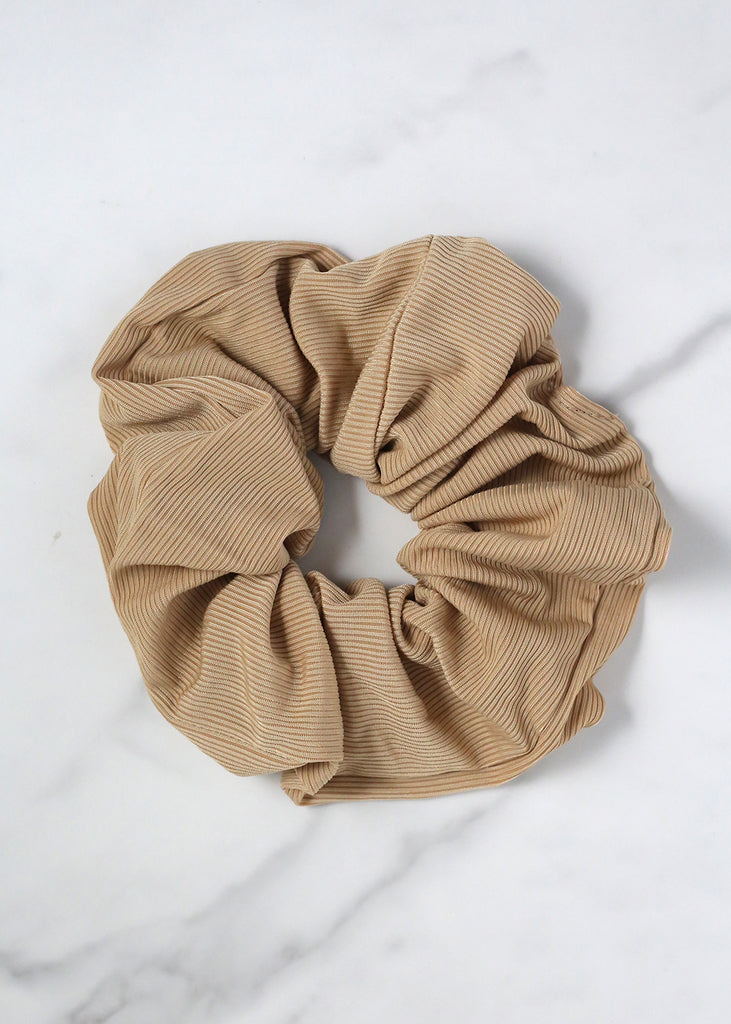 Soft Pastel Hair Scrunchies Brown HAIR - Shop Miss A